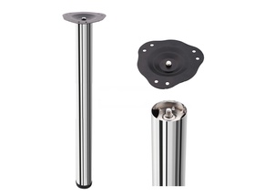 Нога для стола НА ПЛОЩАДКЕ 60x1100мм хром мат купить по цене от  в Петербурге и Москве
