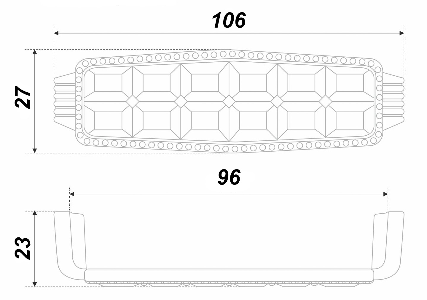 картинка Мебельная ручка BELLE RS122MAB.4/96/Bg от магазина DFCH 