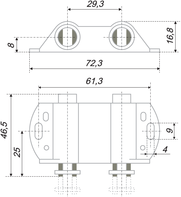 картинка Магнитный держатель MH02/W от магазина DFCH 