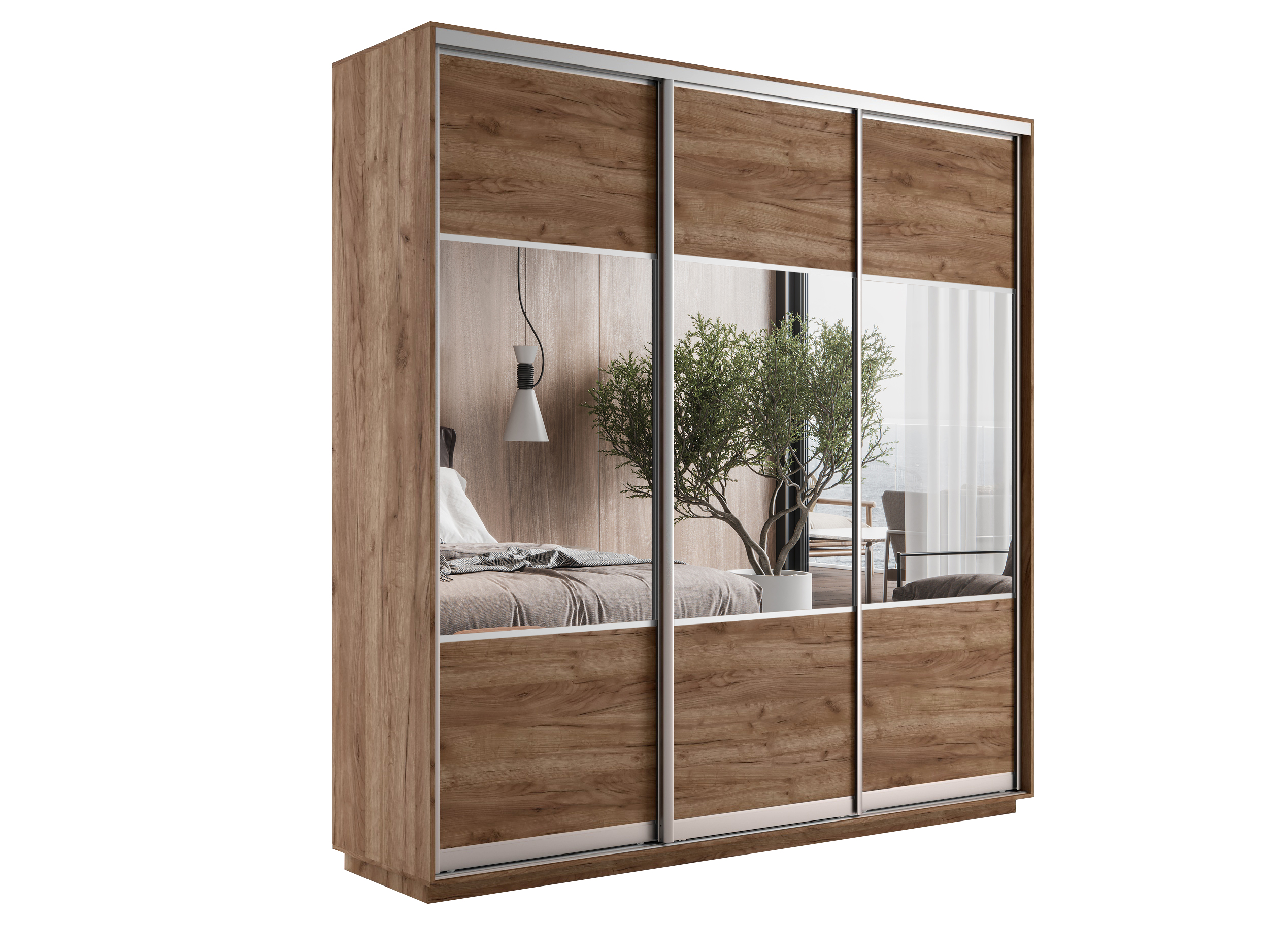 картинка Экспресс Комби трио Краф Табачный 2400 x 2100 x 600 от магазина DFCH 