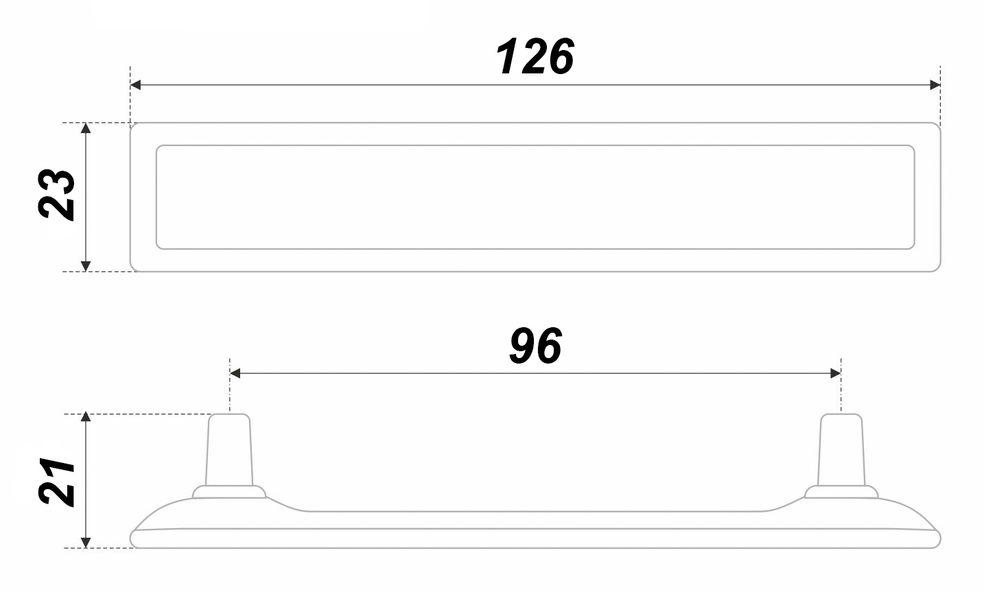 картинка Мебельная ручка TOTEM RS123BAZ.4/96/W от магазина DFCH 