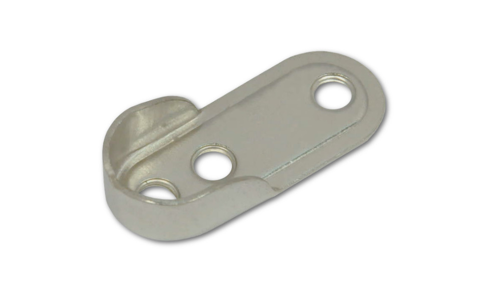 картинка Штангодержатель метал. для овальной штанги 15мм никель от магазина DFCH 