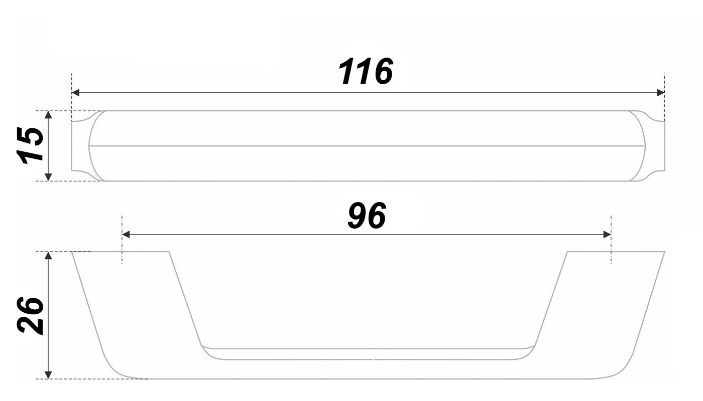 картинка Мебельная ручка STEP RS196BSN.4/96 от магазина DFCH 