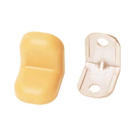 картинка Уголок крепежный мебельный 20х20х16х1,2мм УК 07 - крем/ обливной дуб  (16) от магазина DFCH 