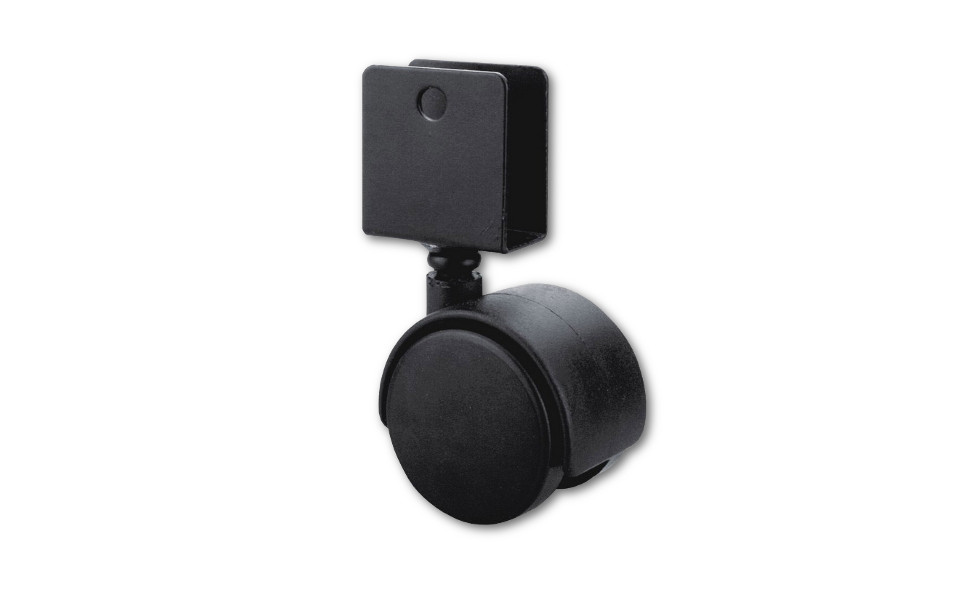 Колесная опора U-образн. D50мм черная (Россия) купить по цене от  в Петербурге и Москве
