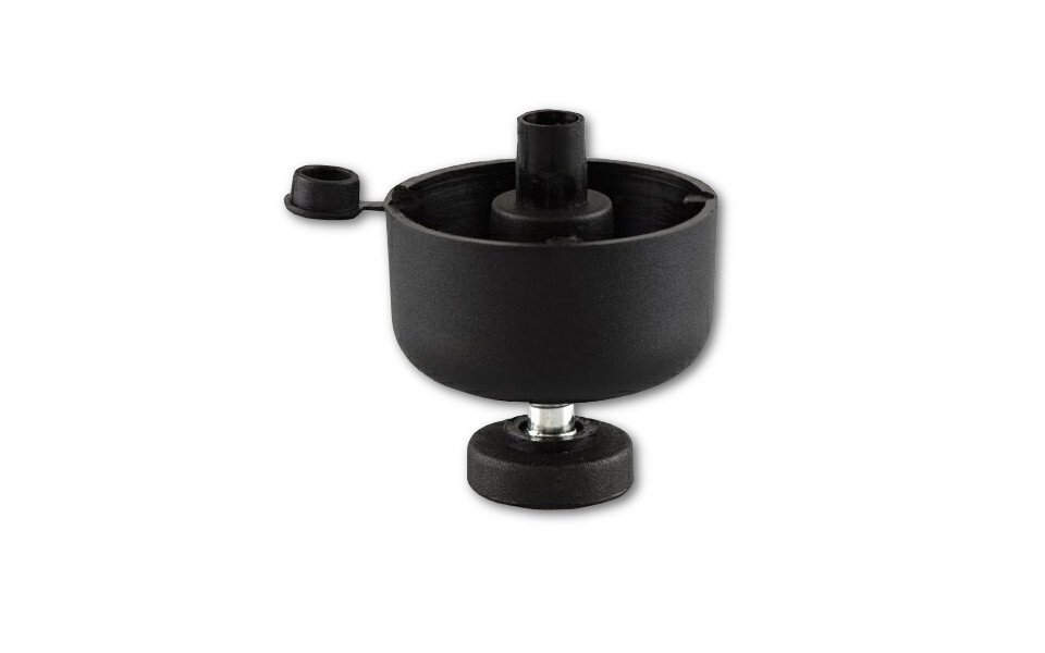 Ножка для шкафов регулируемая 50*27 мм (чёрная) купить по цене от  в Петербурге и Москве
