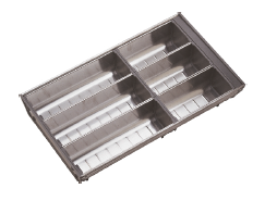 картинка Лоток для столовых приборов, тройной, 500мм (GRB500C) от магазина DFCH 