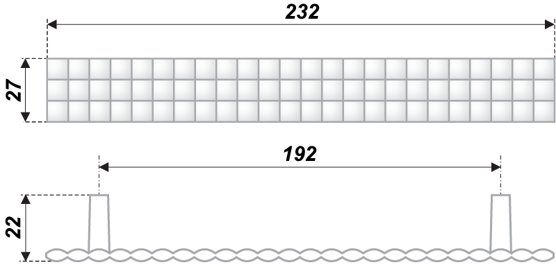 картинка Мебельная ручка RS272CP.4/192 от магазина DFCH 