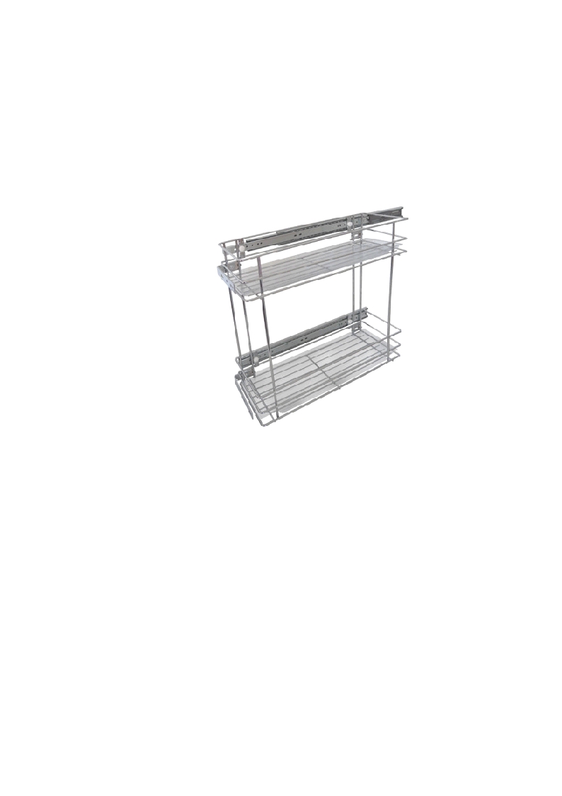 картинка KR11*1*1*150 (Бутылочница 150мм, боковое универ. крепление, неполн. выдвижение) от магазина DFCH 