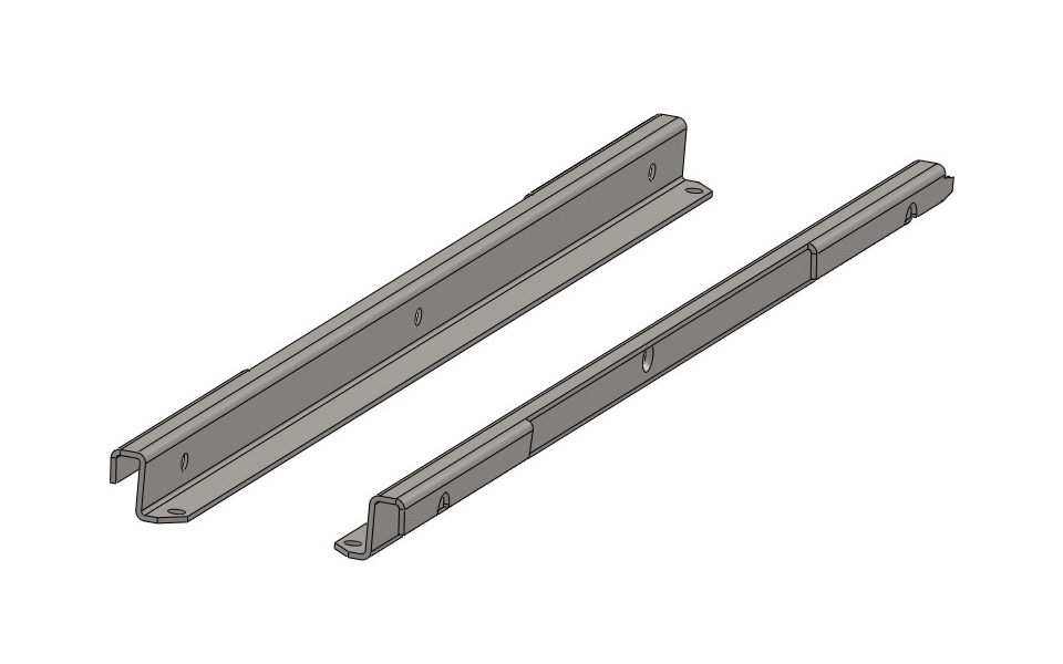 картинка Адаптер (2 шт.) полки ЛДСП 450 мм (Белый) HS009-01 от магазина DFCH 